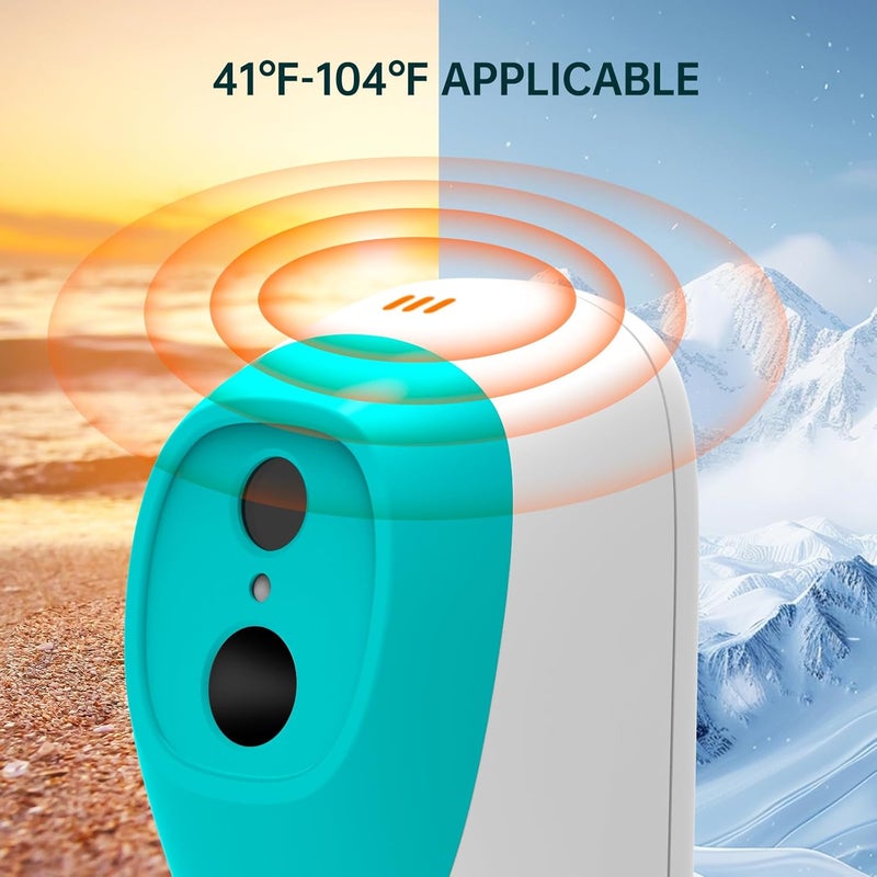 Femometer Thermometer for Adults and Kids, Automatic Measurement Within 1-3cm, Fast Accurate Baby Thermometer with Fever Alarm and Mute Mode, White - Image 3